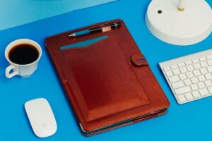 Bluebonnet Leather MacBook Case