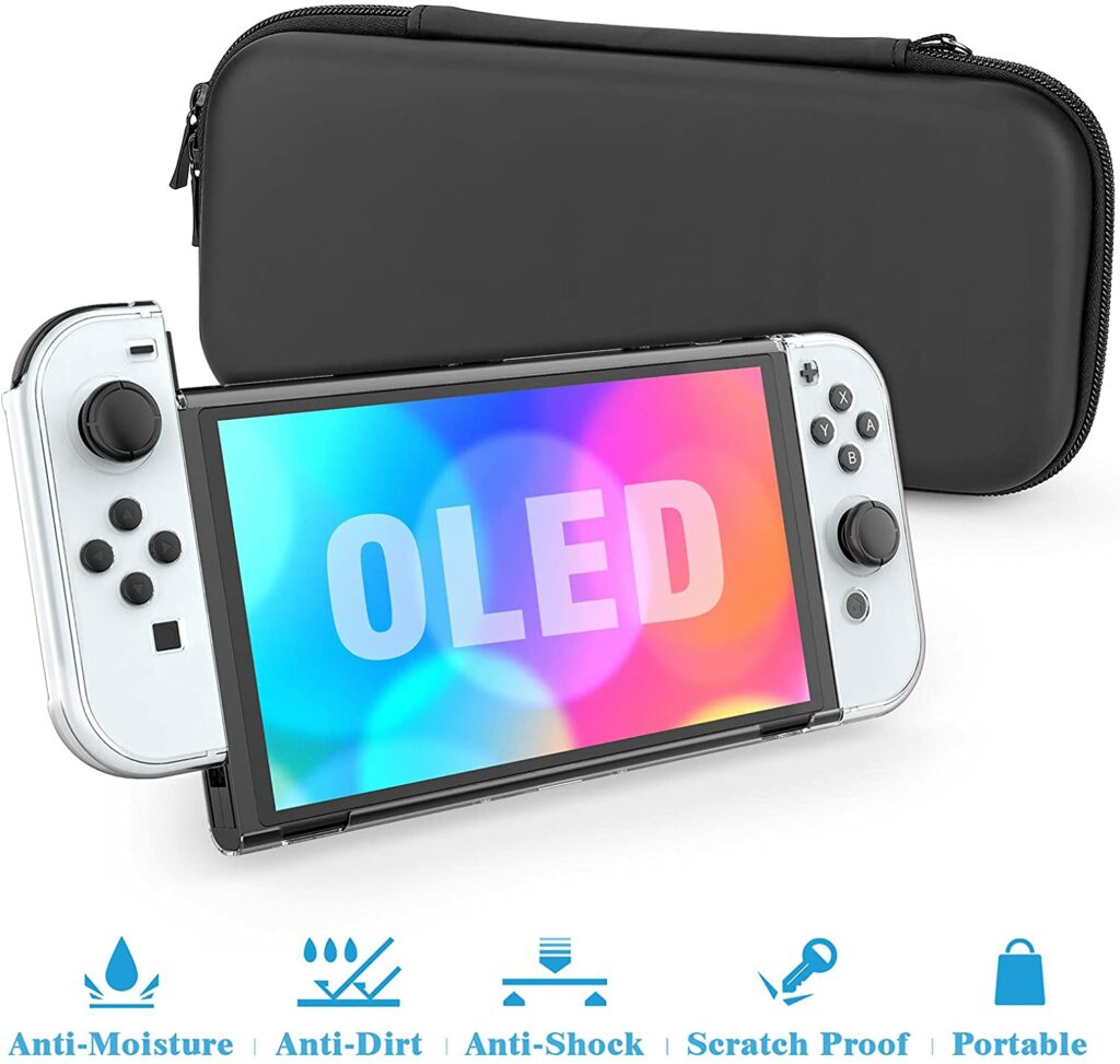 HEYSTOP Nintendo Switch OLED Case & Protector Tech It Out