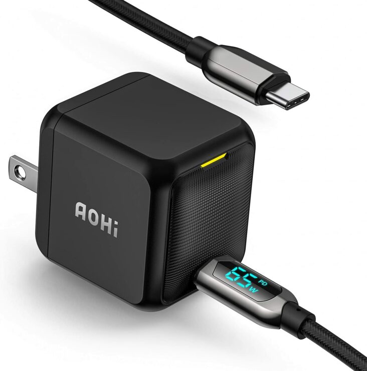 AOHI 65W PD USB C Charger GaN+