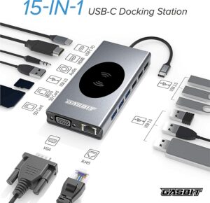 GASBIT 15 in 1 USB C Hub