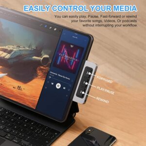 HyperDrive iPad USB C Hub with Media Player Shortcut Buttons