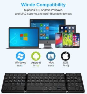 Erkovia Foldable Bluetooth Keyboard