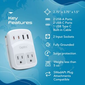 Ceptics World Travel Adapter Kit