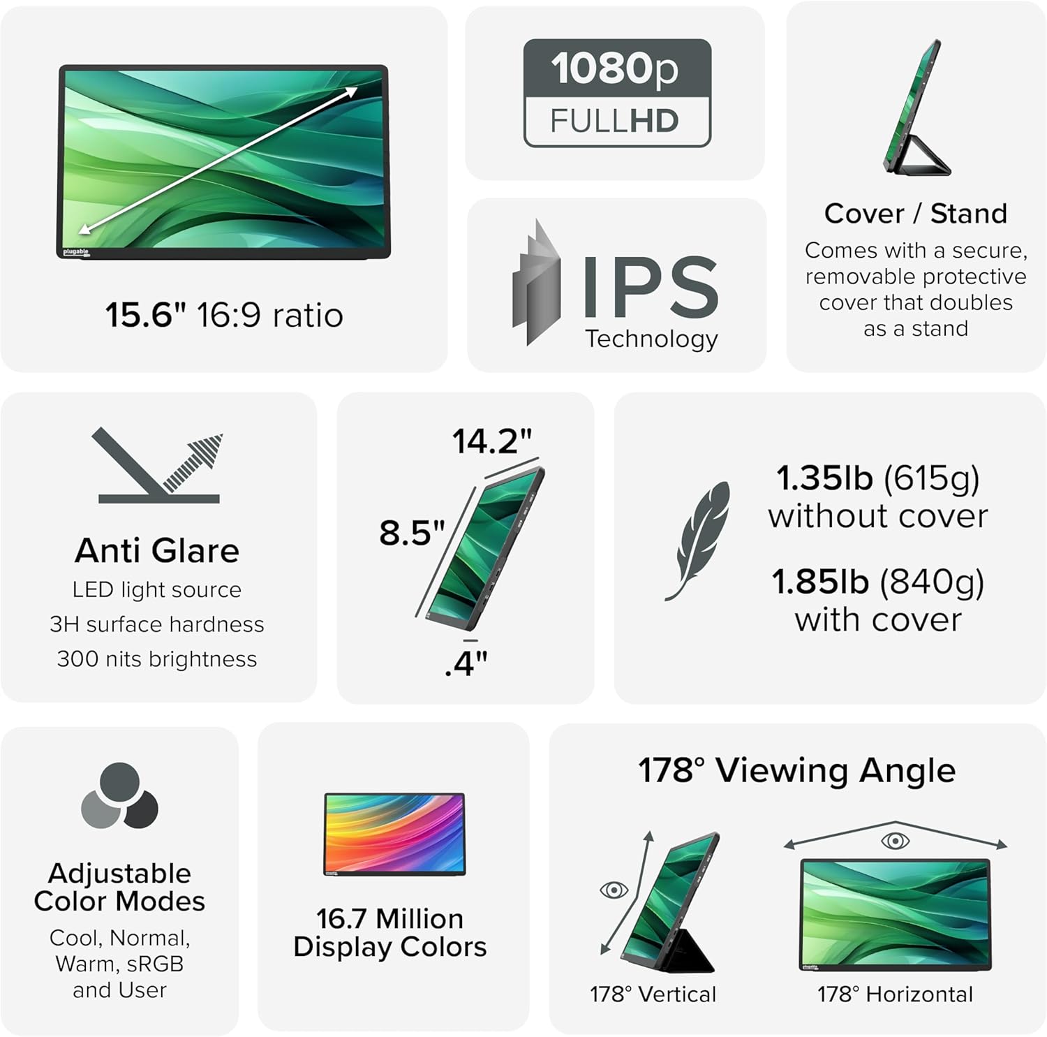 Plugable USB-C Portable Monitor